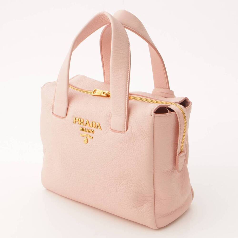 Prada Pink Leather Handbag CERVO